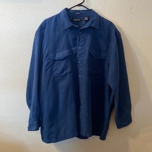 Bruno sueded short sleeve button down size XL